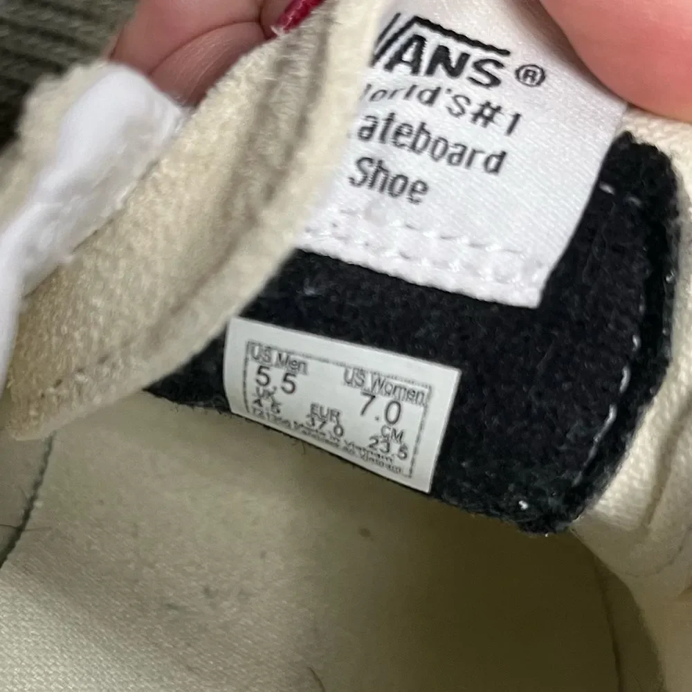 Vans Ivory Suede Sk8-Lo Flat Bottom Sneaker Size 7